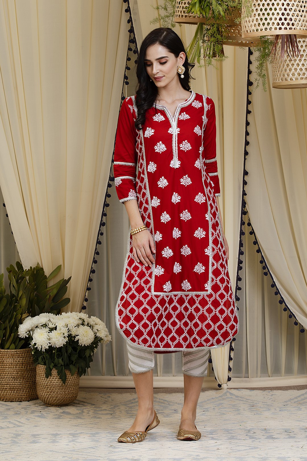 Mulmul cotton
senna kurta