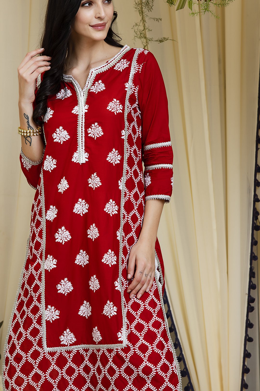 Mulmul cotton
senna kurta